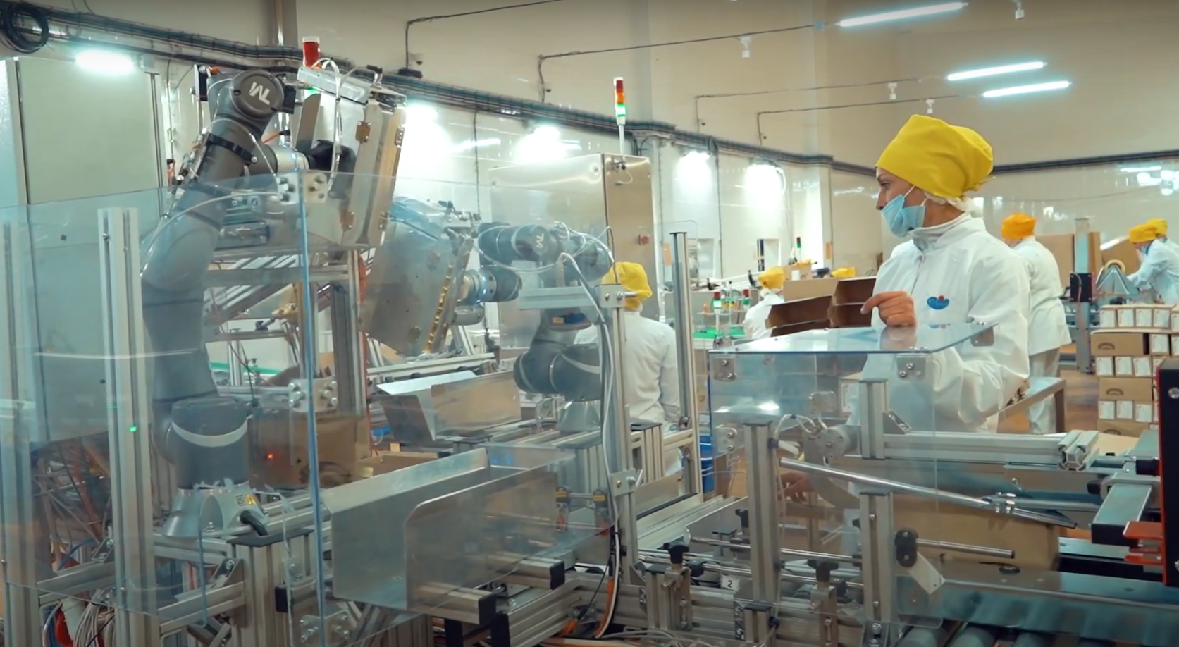 Paletización con Cobots en la Industria Alimentaria